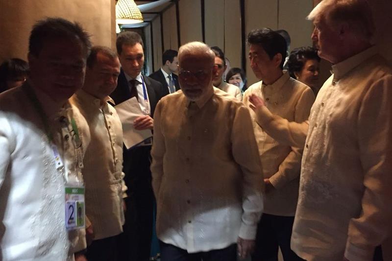 asean summit, asean summit 2017, pm modi, modi, modi philippines, Narendra Modi philippines, modi in philippines, Narendra Modi in philippines, PM Modi Philippines visit, Modi Philippines visit, Shinzo Abe, Donald Trump, asean 2017 summit