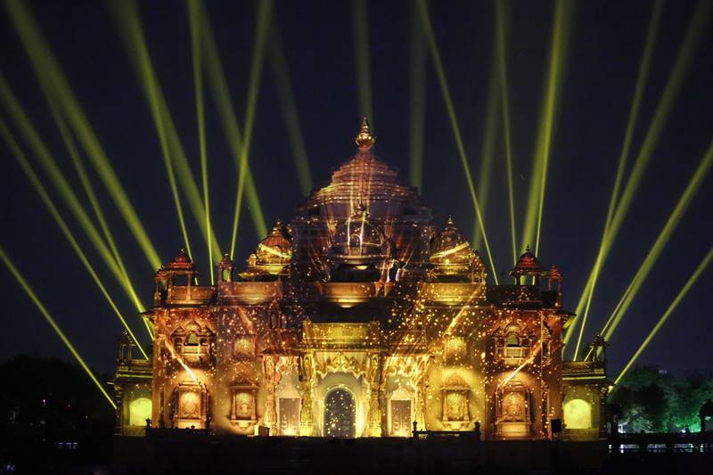 Gandhinagar Akshardham Temple, Akshardham Temple, Akshardham Temple silver jubilee, pm narendra modi, pm modi, modi, modi in gujarat, gujarat, Akshardham pics