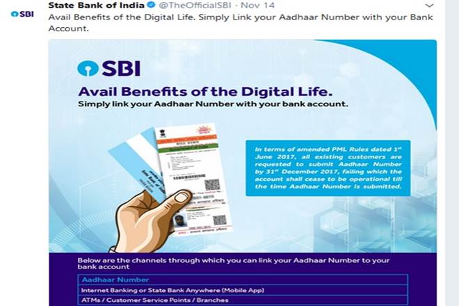 SBI, SBI account, state bank, state bank of india, bank accounts linking, aadhaar card, aadhar bank account linking, aadhaar bank link, SBI aadhaar