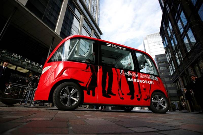 navya arma, Japan, SoftBank, Mitsubishi Estate, self-driving bus, autonomous vehicle, driverless, electric vehicle, japan, technology