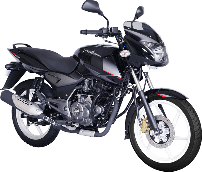 black colour pulsar bike