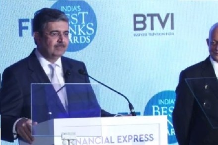 Uday Kotak received the Lifetime Achievement Award at the FE Best Banks