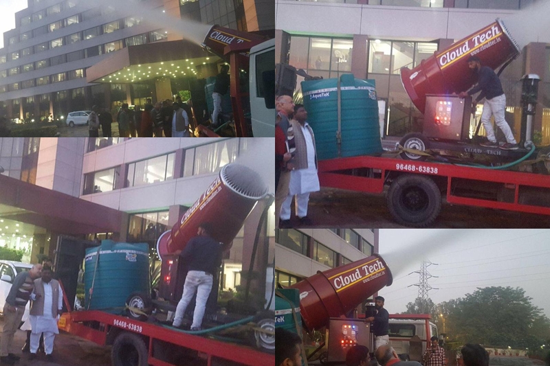 The Arvind Kejriwal-led AAP government is planning to bring to use an anti-smog gun meant to combat the air pollution menace in the national capital. The fog cannon was tried and tested during a pilot project conducted in Anand Vihar on Monday, December 18. This anti-smog gun is a part of Delhi's all-new 'air action plan' which also includes other measures such as conversion of two-wheelers into electric vehicles and the banning of diesel generators. According to The Indian Express, the plan was initially presented to Lieutenant Governor Anil Baijal last week, the follow-up meeting of which took place at his office on Monday. This water cannon has been inspired by the Chinese government who have used a similar machine with some success.
