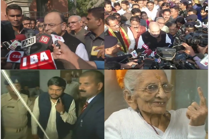 Gujarat Elections 2017: The voting for the second phase of the Gujarat state assembly elections began in the morning. North and central Gujarat are voting today in 93 of the state's 182 constituencies. PM Narendra Modi will vote at a polling booth in the Nishan High School in Ranip locality of Sabarmati. In a tweet, he urged people of the state to exercise their power of franchise saying, "Today is Phase 2 of the Gujarat elections. I request all those voting today to vote in record numbers and enrich this festival of democracy." In the 2nd phase of Gujarat Assembly Elections 2017, the Total Number of EVMs to be used is 28,114 and the Total Number of Polling Stations is 25,558. Here are the big names, who have exercised their votes in the second phase of the Gujarat Elections so far: