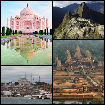 unesco heritage site, unesco list, taj mahal second spot, taj mahal second list, angkor wat cambodia, great wall china, machu pichu