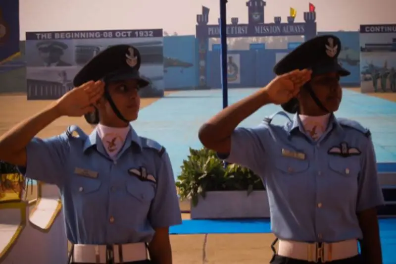 IAF Combined Graduation Ceremony, Indian Air Force women fighter pilots commissioned, IAF Pratibha and Shivangi, Indian Air Force Fighter Pilots, IAF Chief of Naval Staff Sunil Lanba graduation ceremony