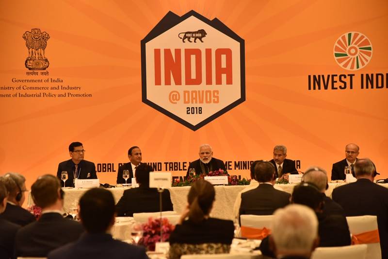 Prime Minister Narendra Modi told top CEOs here that India means business and presents exciting opportunity for the global businesses. (Image: Twitter/PMO)