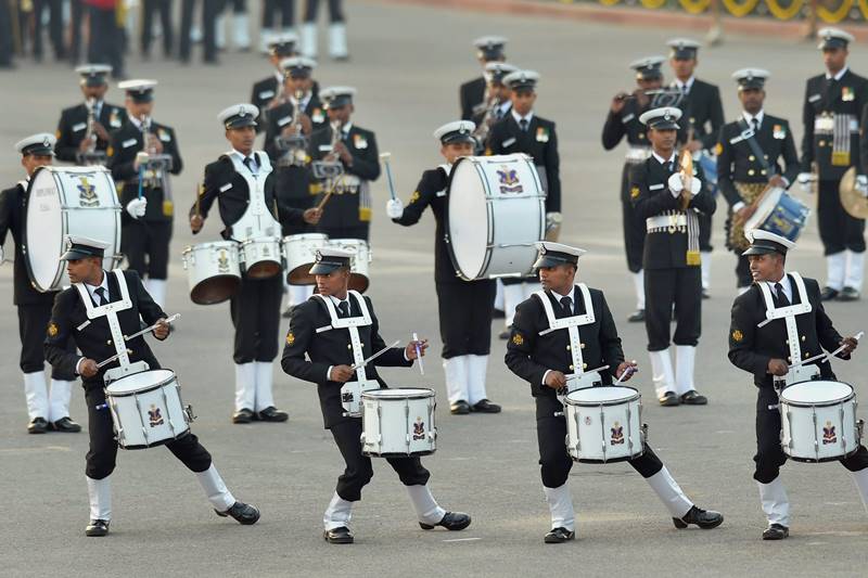 The lilting music, produced with percussion instruments, which included African drums was arranged specially for the Air Force Marshal, who died last September at the age of 98. (PTI Photo)