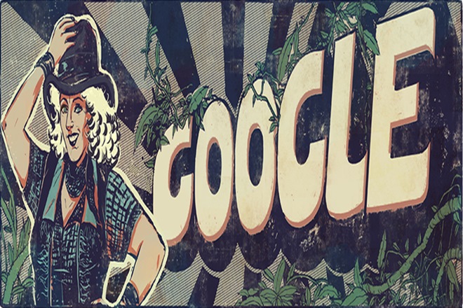 Fearless Nadia, who was Fearless Nadia, hunterwali, hunterwali original name, hunterwali real name, hunterwali real identity, Fearless Nadia name, Fearless Nadia age, Fearless Nadia image, Fearless Nadia bio, hunterwali bio, hunterwali image, google doodle, doodle, google doodle today, latest doodle, latest google doodle