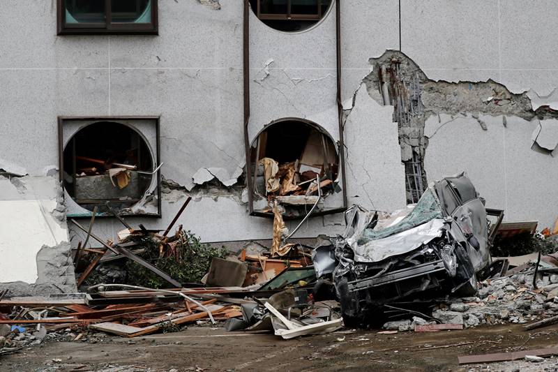 taiwan earthquake, earthquake in taiwan, taiwan, Hualien earthquake, earthquake, quake, Hualien leaning apartment, slanted building, news, world news, earthquake photos, taiwan photos