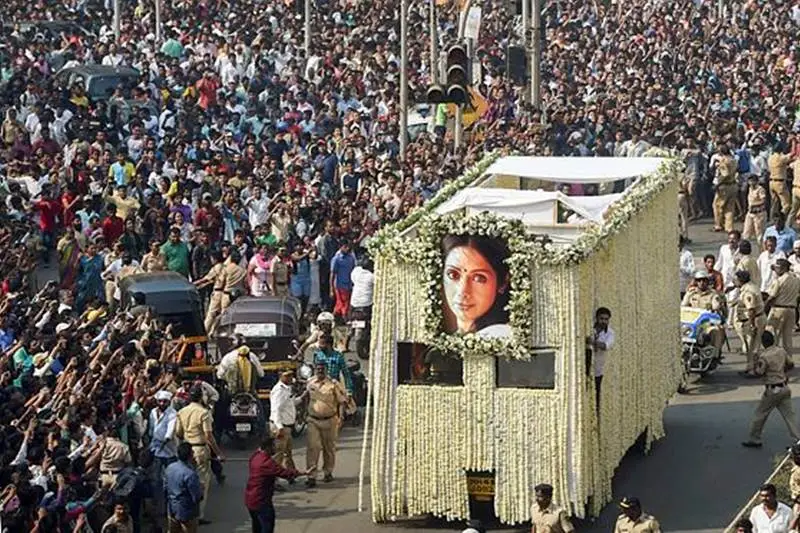 Sridevi cremated with state honours.