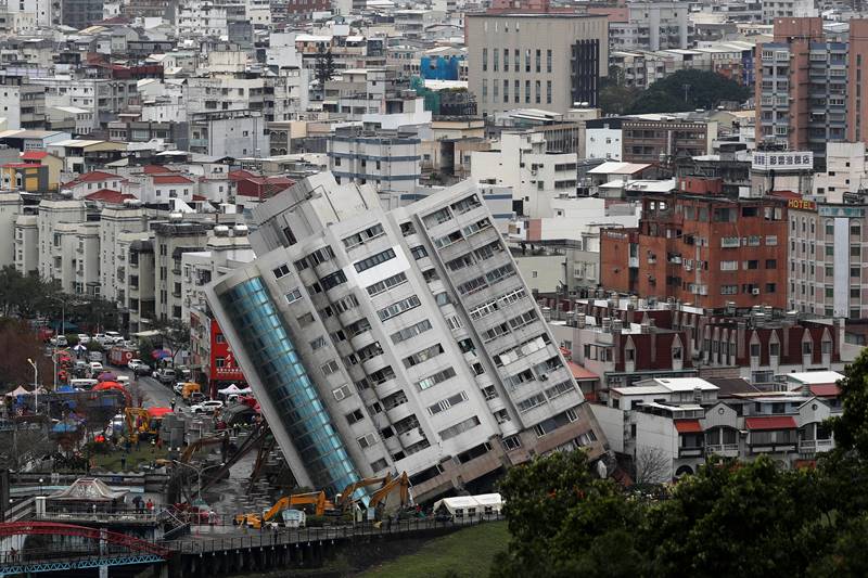 taiwan earthquake, earthquake in taiwan, taiwan, Hualien earthquake, earthquake, quake, Hualien leaning apartment, slanted building, news, world news, earthquake photos, taiwan photos
