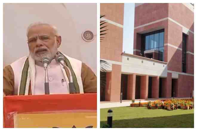 PM unveils new BJP HQ.