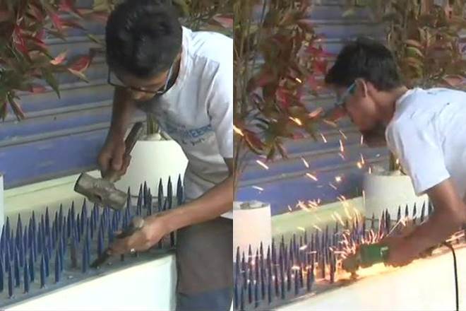 HDFC, HDC bank, Iron spikes, hdfc Iron spikes, HDFc fort branch, HDFC mumbai, hdfc faces backlash