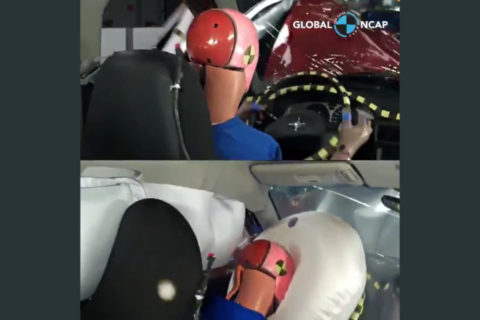 Crash video shows how airbags can be the difference between life and death