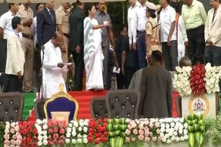 H D Kumaraswamy KARNATAKA swearing-in ceremony