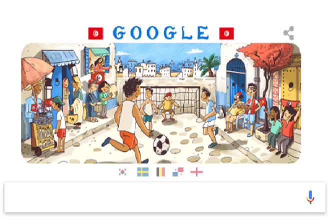 The doodle for Tunisia