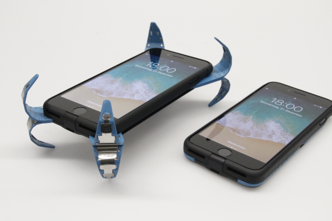 The ‘mobile airbag’, formally called the AD (active damping) phone case, protects the phone from display shattering when you drop it