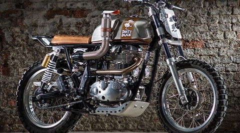 Modified Royal Enfield: Factory built custom Continental GT 535 ‘Dirty Duck’ loves to go off-road