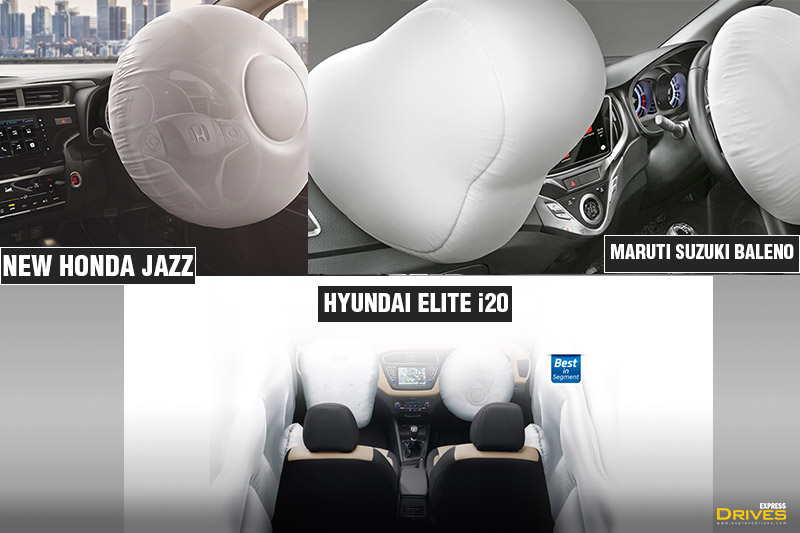 In terms of safety, all three cars get airbags at the front that make them safe in this regard. The layout can be seen here in the image.