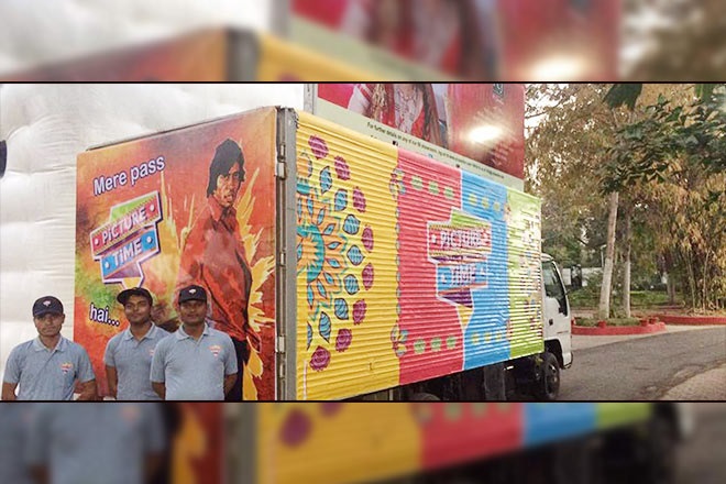 Multiplex on wheels: How these mobile movie theatres are taking Bollywood to India’s far flung towns