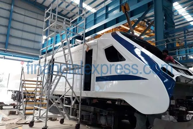 Exclusive images of Train 18 engine-less train