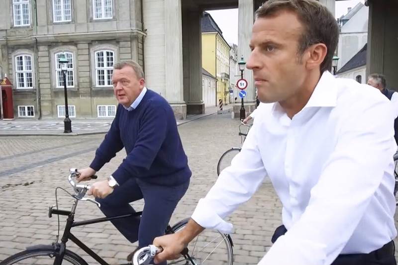 emmanuel macron, emmanuel macron copenhagen, emmanuel macron denmark, lars løkke rasmussen, lars løkke rasmussen cyclist, lars løkke rasmussen cycling, emmanuel macron cycling, emmanuel macron bicycle, emmanuel macron photos