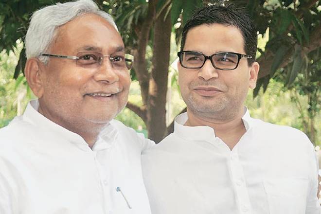 "He is the future, I tell you," said the JD(U) chief in Patna. The official announcement of Kishor joining the JD(U) was made in the party's state executive meeting today. (File photo: IE)