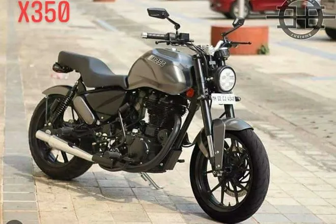 modified royal enfield thunder 350 main