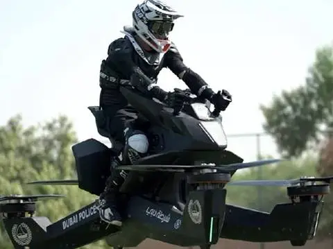 Escaping Dubai Police now impossible! Flying bikes added to its fleet