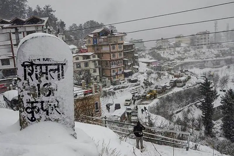 Shimla weather Breathtaking images of season’s first snowfall in the