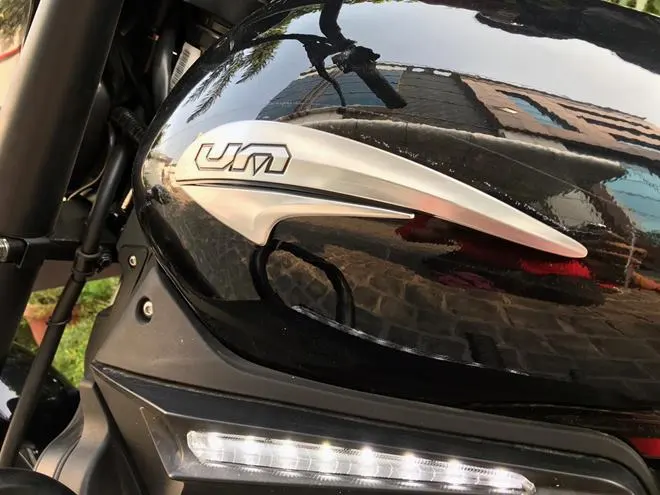 UM, however, has used a lot of plastic in the Renegade Sport S' bodywork, some of which it could have done without. The LED strip on the sides will generate a mixed response with possible conclusions of either love-it or hate-it.