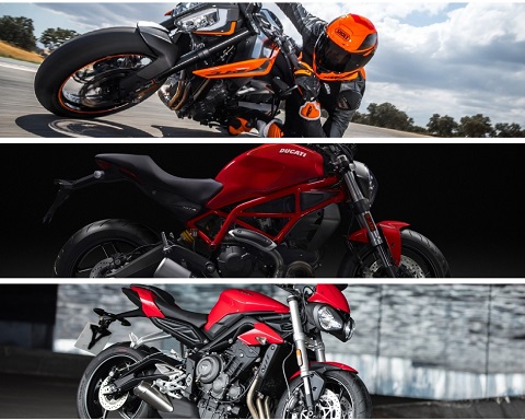 KTM 790 Duke vs Triumph Street Triple S vs Ducati Monster 797: War of streetfighter bikes!