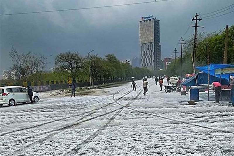 hailstorm, hailstorm in noida, hailstorm, delhi ncr, global warming