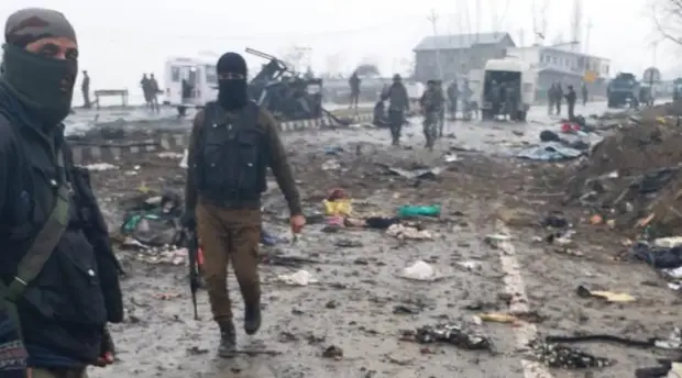 Security agencies in action at the site (ANI)