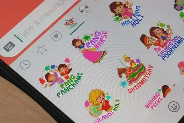 WhatsApp Holi Stickers are available to download from Google Play store
