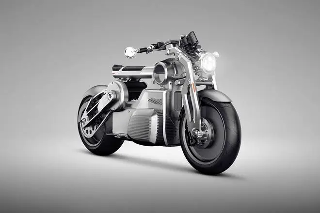 Curtiss Zeus: Despite only currently offering a 2163cc V-twin petrol bike for sale, Curtiss are an electric bike manufacturer. They have only released prototypes and concepts so far, including a café racer and bobber variant of their Zeus concept.