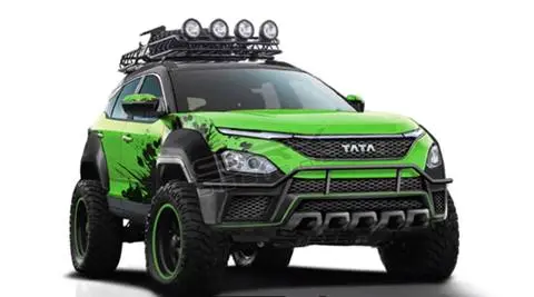 Tata Harrier re-imagined as a hardcore off-roader looks like a mini monster truck