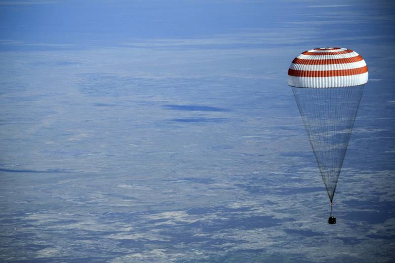 NASA, NASA astronauts, astronauts, astronauts return to earth, International Space Station, Soyuz rocket, rocket, NASA images