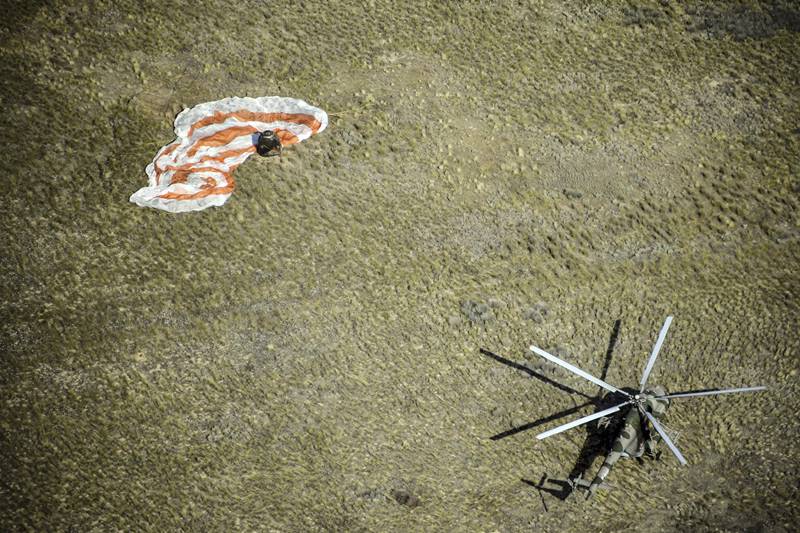 NASA, NASA astronauts, astronauts, astronauts return to earth, International Space Station, Soyuz rocket, rocket, NASA images