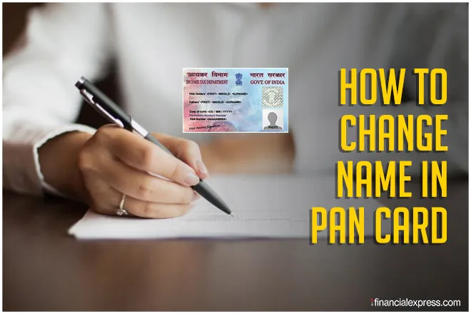 how to change name in pan card