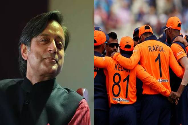 Shashi Tharoor, Congress Lok Sabha MP, saffron colour, indian cricket team uniform, World Cup match 2019, ICC rule, indian cricket team