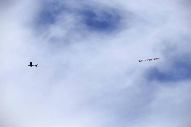 BCCI, icc world cup, justice for kashmir banner, India Sri Lanka match world cup match, anti india banners, Headingley stadium