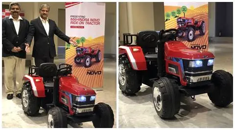 Mahindra Toy Ride-on Tractor: Electric, remote-controlled tractor for ‘budding agriculturist’, says Anand Mahindra