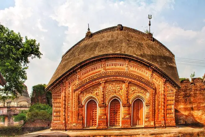 west bengal tourism, west bengal temples, terracotta temples, Bengal terracotta temples, Baranagar, Gangeswar temple, Char Bangla Temple