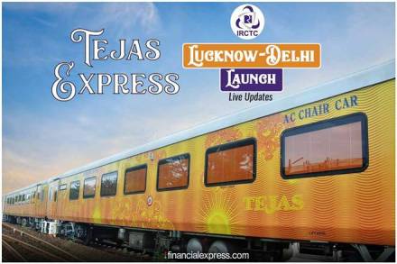 tejas express, tejas express flag off live, tejas express lucknow to delhi timing
