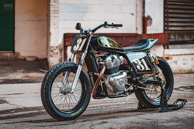 Royal Enfield Interceptor 650 custombuilt as a flat tracker without