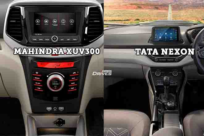 Tata Nexon vs Mahindra XUV300: Which has the best touchscreen infotainment system