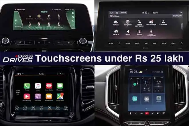 SUVs in India with the largest touchscreens under Rs 25 lakh