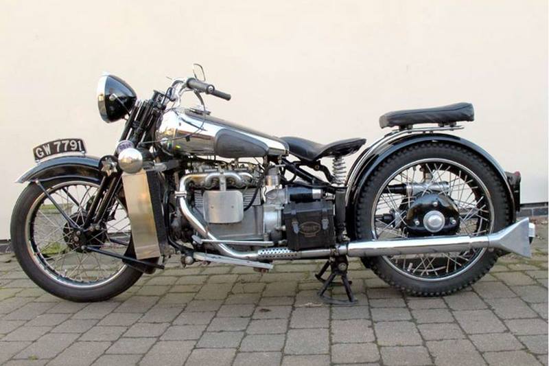 Brough Superior Austin Four: It isn't a new fad plonking car engines onto motorcycle frames. Brough Superior built this one between 1932-34 utilising a 1930s Austin 747cc four-cylinder engine. In fact, after some tweaking, Brough managed an extra 50cc. They decided it would be fit for running a side car so they rigged up not one but two rear wheels, using a modified Austin rear axle. The Auston Four, however, never caught on. Back then, it was super affordable but if you owned on today, it could make you rich. The last one was auctioned for about $3,85,000 in 2013. (Image: Autowise)